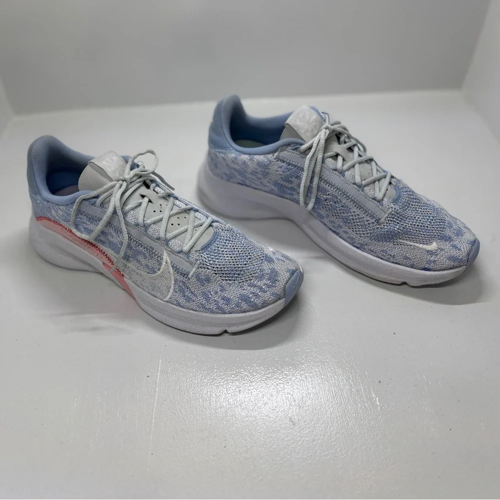 Nike SuperRep Go 3 Flyknit Next Nature Running Shoes Women’s Size 10 Blue Gray P